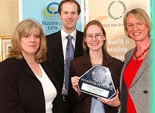 Investors in People award ceremony, hosted by Sally Taylor of BBC South Today